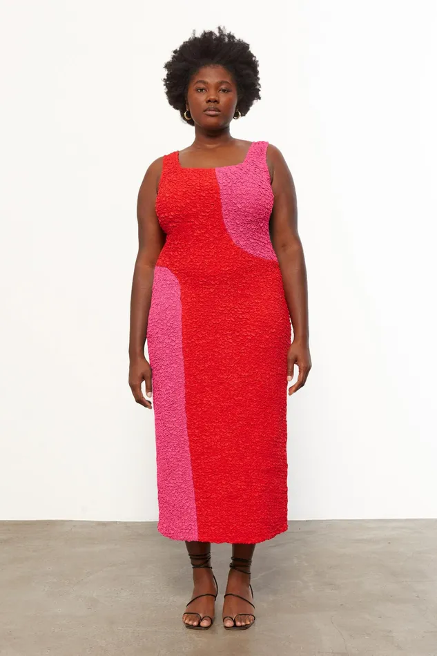 Women Mara Hoffman Extended Sizes Extended Sloan Dress Red Pink