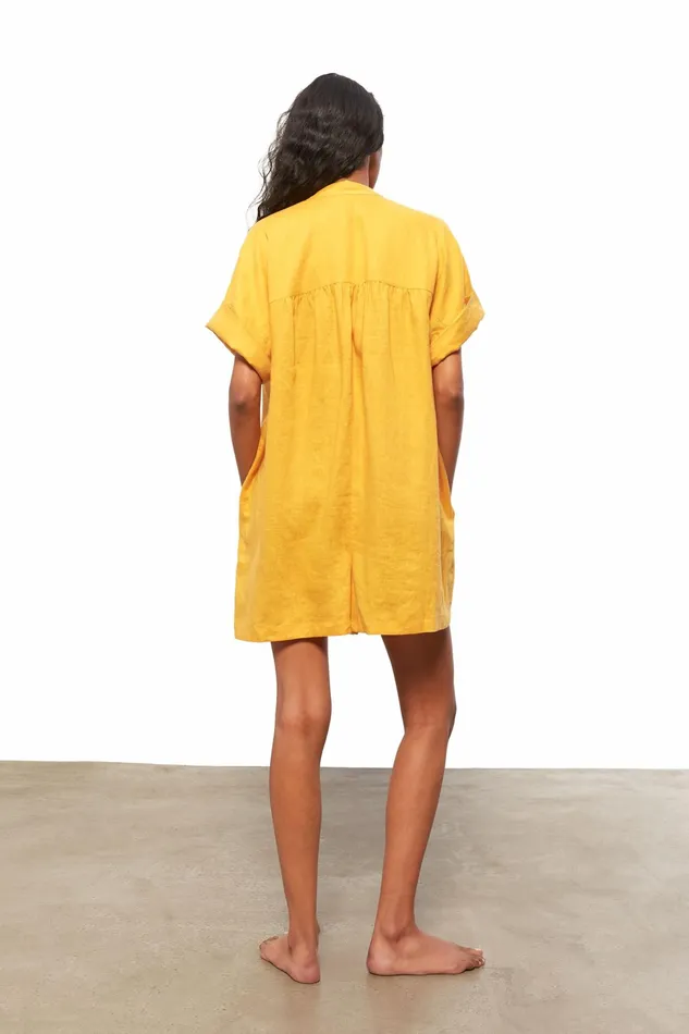 Women Mara Hoffman Jumpsuits and Rompers Lowri Romper Turmeric Women Mara Hoffman Jumpsuits and Rompers Lowri Romper Turmeric