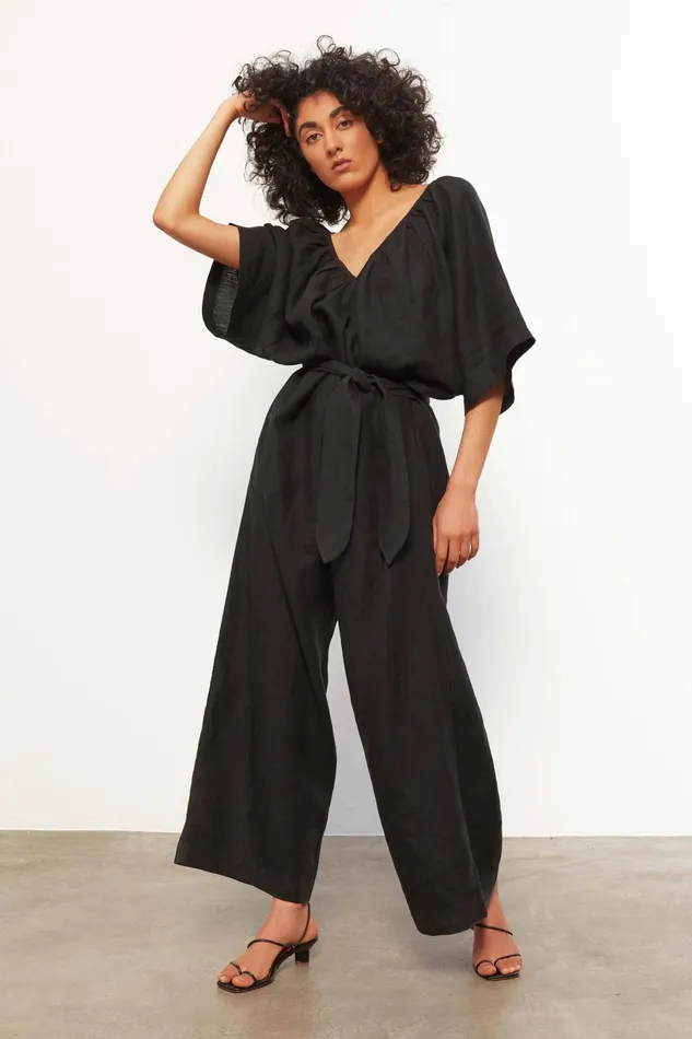 Women Mara Hoffman Jumpsuits and Rompers Sunniva Jumpsuit Black