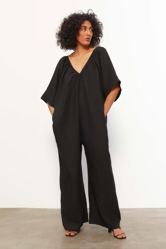 Women Mara Hoffman Jumpsuits and Rompers Sunniva Jumpsuit Black