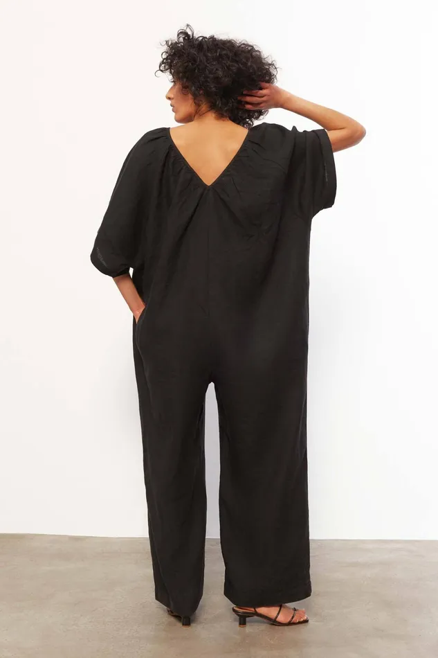 Women Mara Hoffman Jumpsuits and Rompers Sunniva Jumpsuit Black