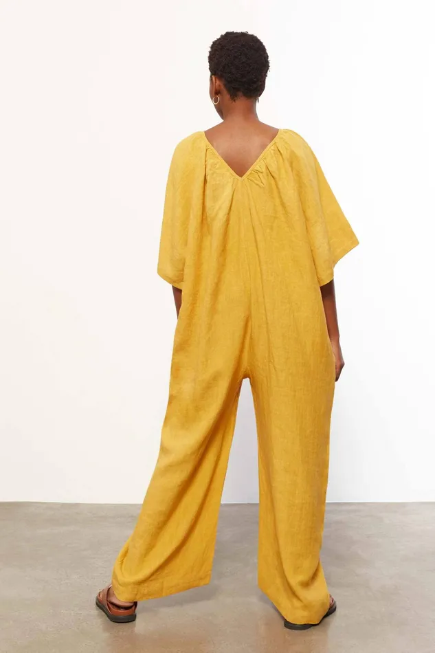 Women Mara Hoffman Jumpsuits and Rompers Sunniva Jumpsuit Turmeric Women Mara Hoffman Jumpsuits and Rompers Sunniva Jumpsuit Turmeric
