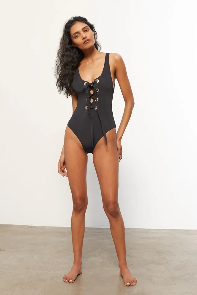 Women Mara Hoffman One Pieces Desa One Piece Black