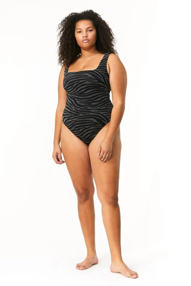Women Mara Hoffman One Pieces Extended Persephone One Piece Black Gray