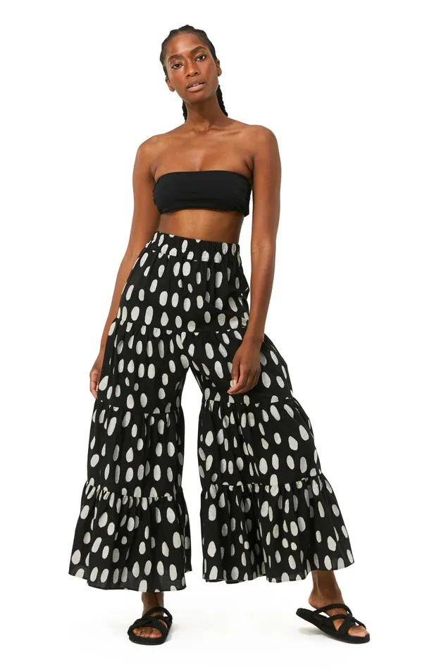 Women Mara Hoffman Pants and Shorts Shelesea Pant Black and White