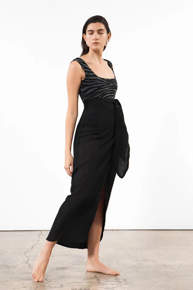 Women Mara Hoffman Skirts Thiago Skirt Black Women Mara Hoffman Skirts Thiago Skirt Black