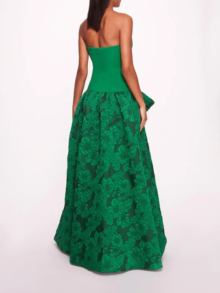 Women Marchesa Marchesa Notte Calathea Gown Emerald