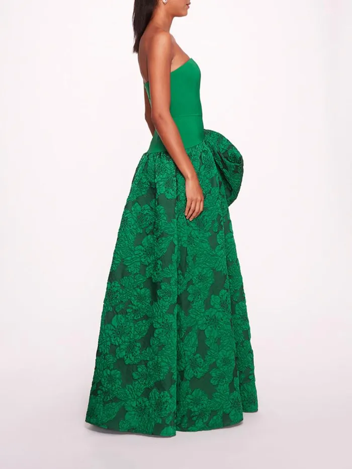 Women Marchesa Marchesa Notte Calathea Gown Emerald