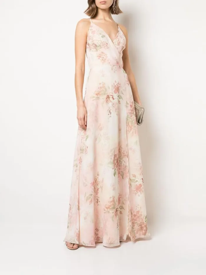Women Marchesa Marchesa Notte Sessa Printed Blush