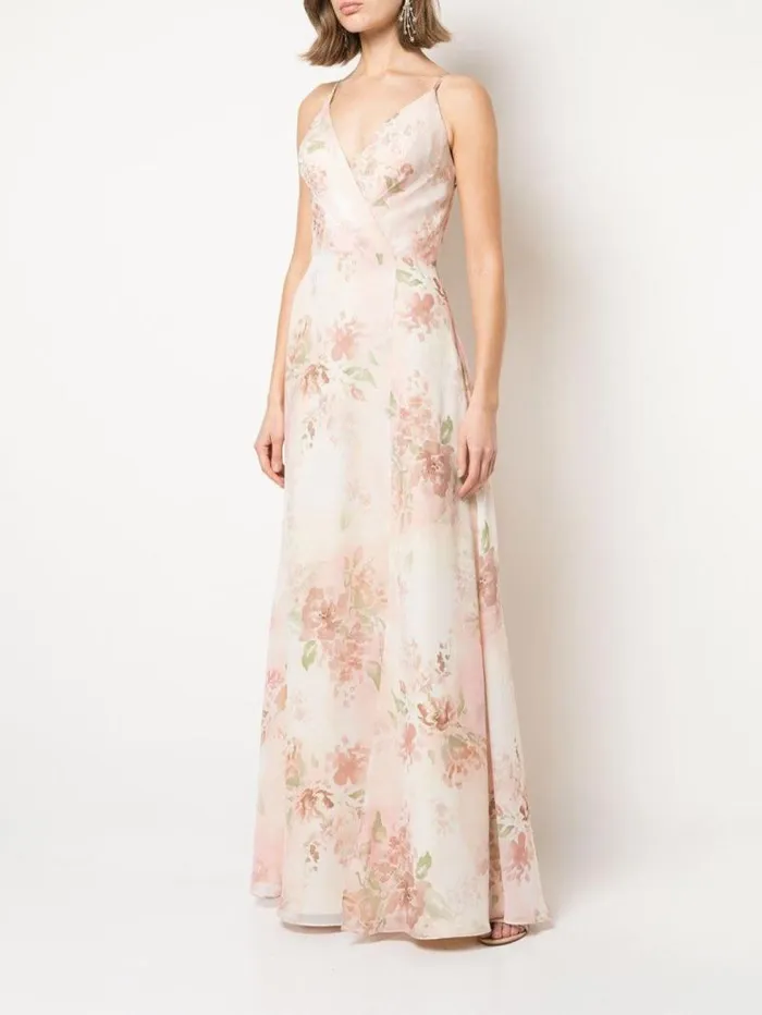 Women Marchesa Marchesa Notte Sessa Printed Blush