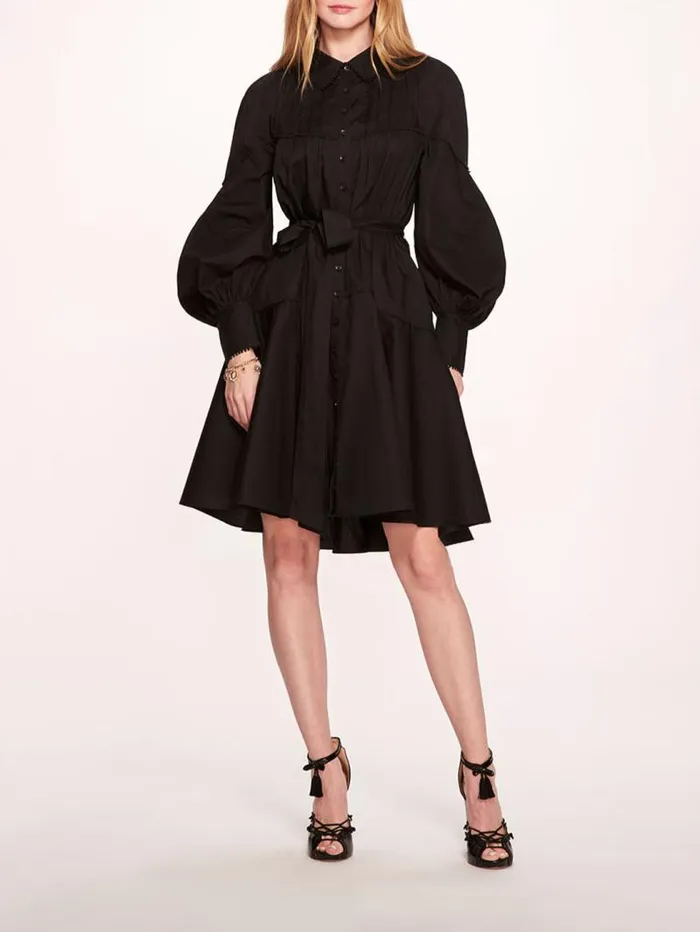 Women Marchesa Marchesa Rosa Disa Mini Dress Black