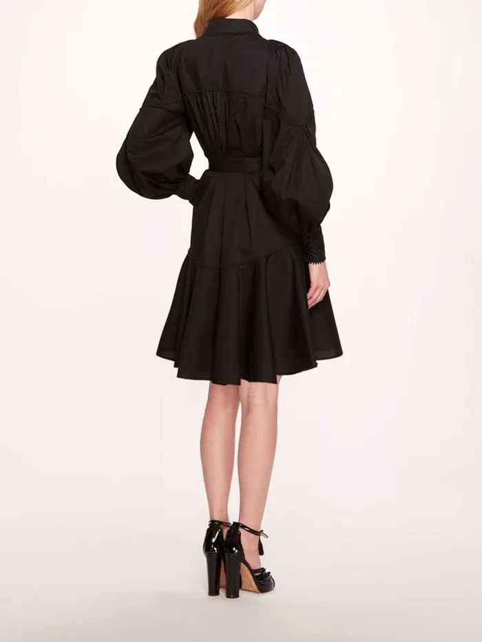 Women Marchesa Marchesa Rosa Disa Mini Dress Black
