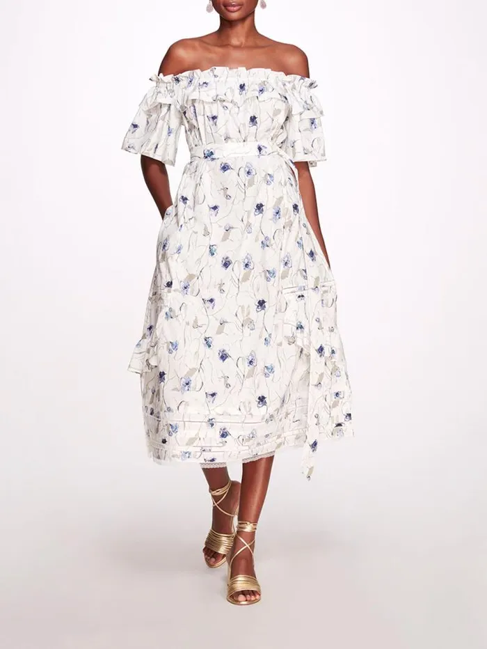 Women Marchesa Marchesa Rosa Rosie Ivory Navy