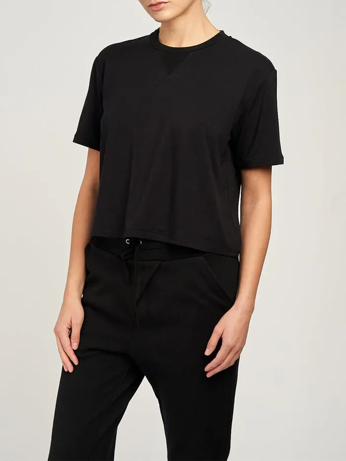 Women Marchesa Tops Dominique Tee Black