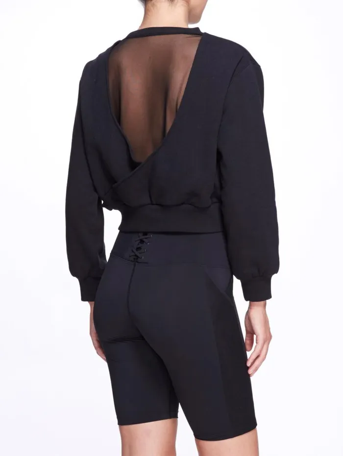 Women Marchesa Tops Wilma Sweatshirt Black
