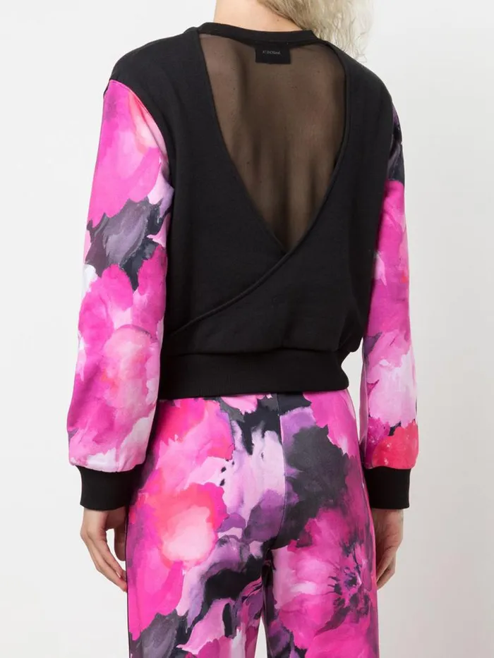Women Marchesa Tops Wilma Sweatshirt Printed Raspberry Multi