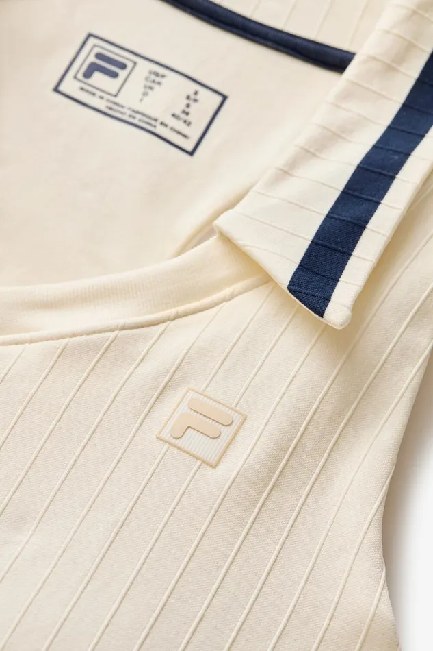 Women Matching Sets Fila Challenger Seamless Polo Tank 922 Gardeniafilanavy