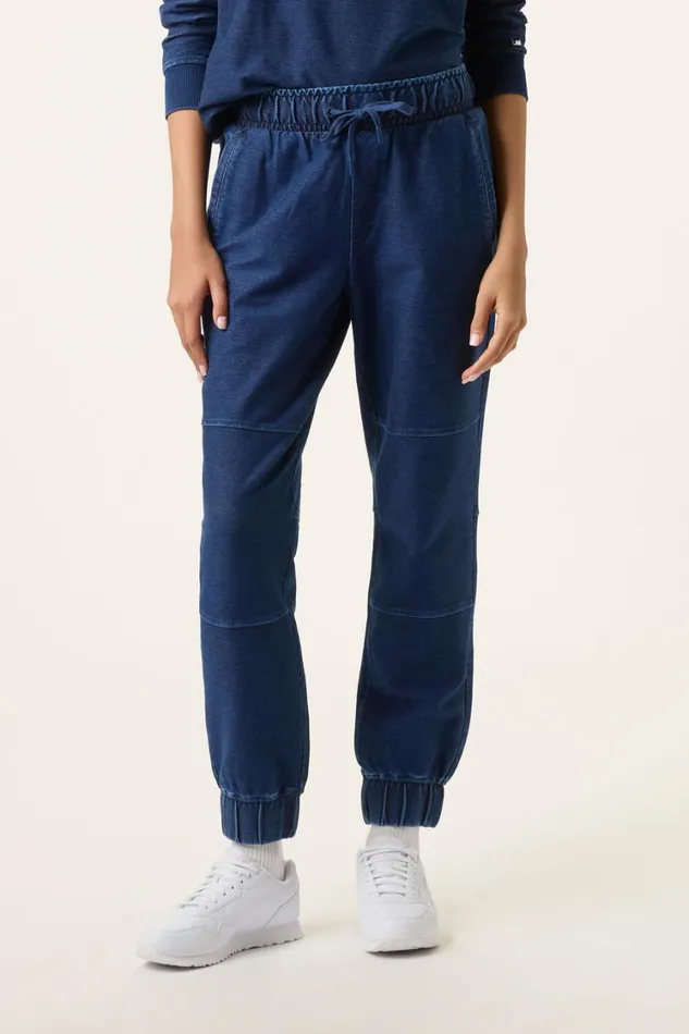 Women Matching Sets Fila Denim Joggers 401 Indigo Blue