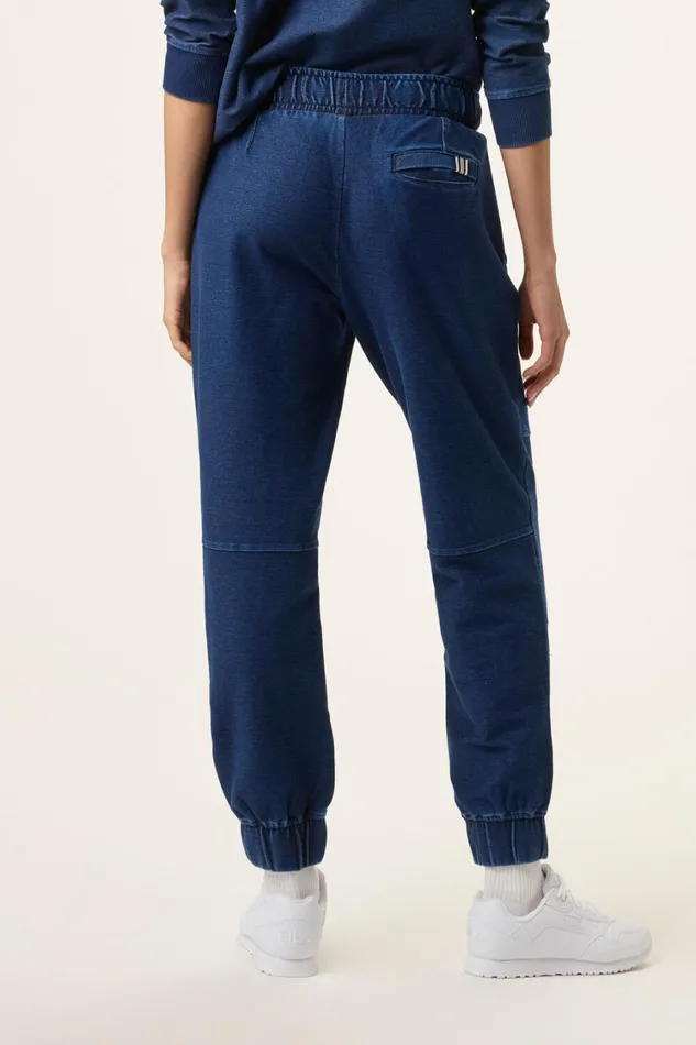 Women Matching Sets Fila Denim Joggers 401 Indigo Blue