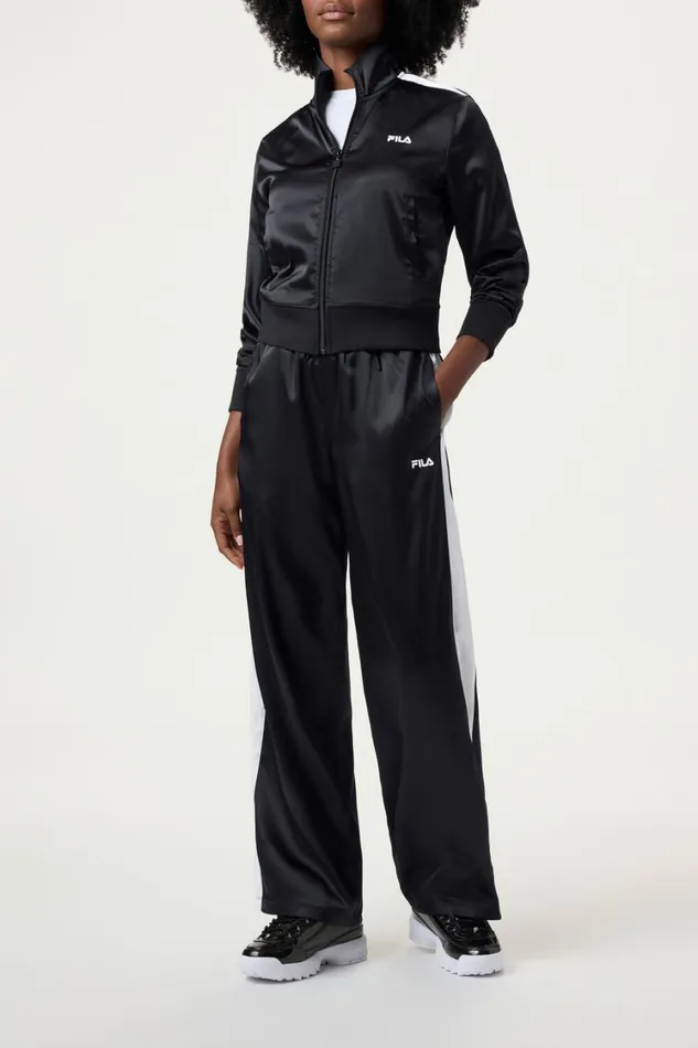 Women Matching Sets Fila Satin Track Jacket Women Matching Sets Fila Satin Track Jacket