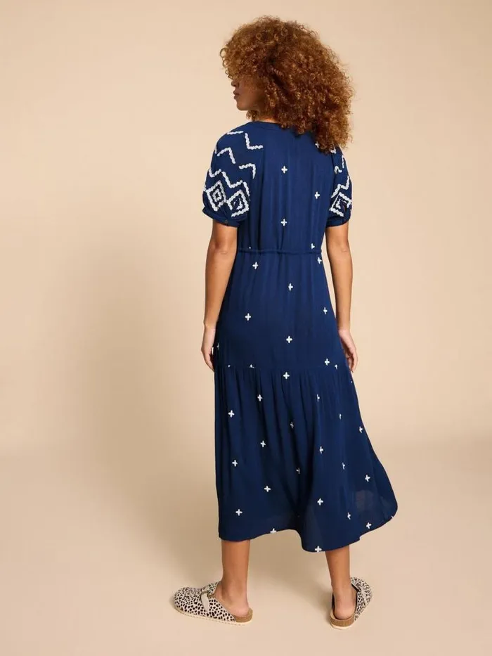 Women Mauve Embroidered Dress Dusty Blue White Stuff Dresses Women Mauve Embroidered Dress Dusty Blue White Stuff Dresses