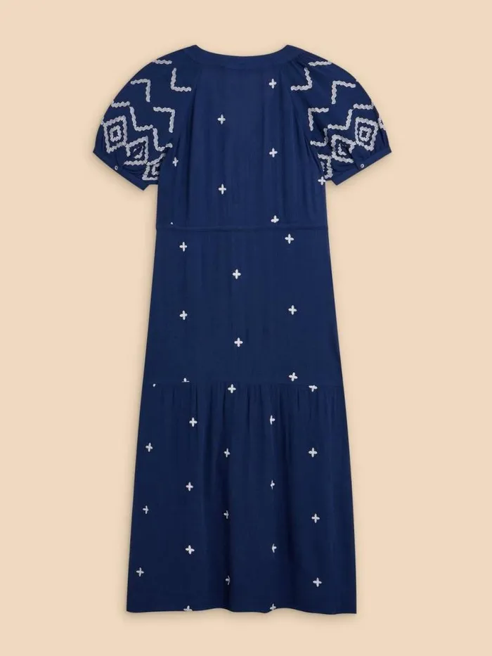Women Mauve Embroidered Dress Dusty Blue White Stuff Dresses Women Mauve Embroidered Dress Dusty Blue White Stuff Dresses