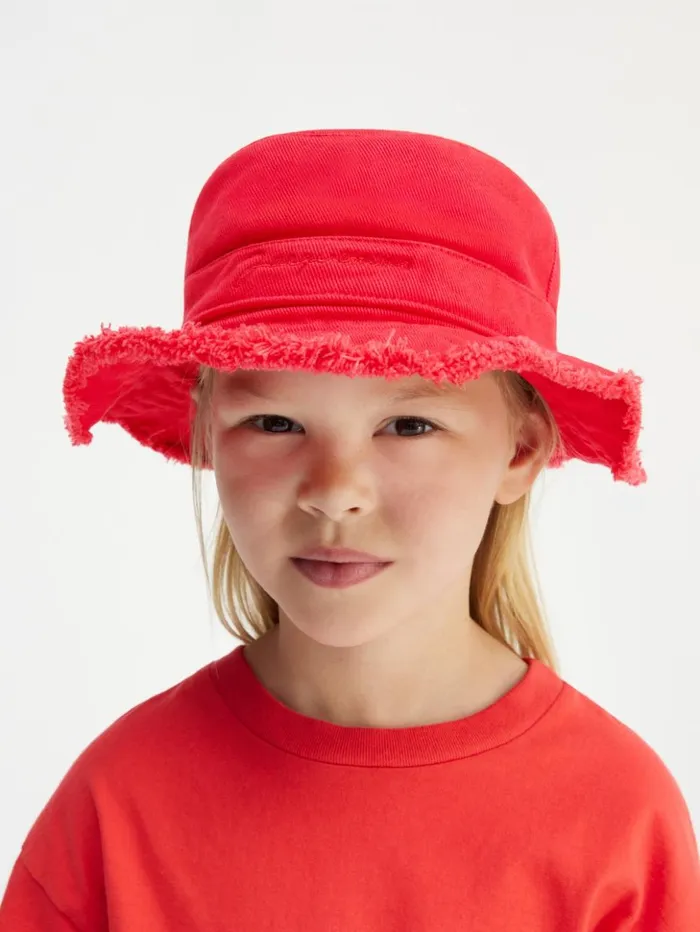 WomenMen Accessories and Shoes JACQUEMUS The Artichaut Kids039 Bucket Hat Red WomenMen Accessories and Shoes JACQUEMUS The Artichaut Kids039 Bucket Hat Red