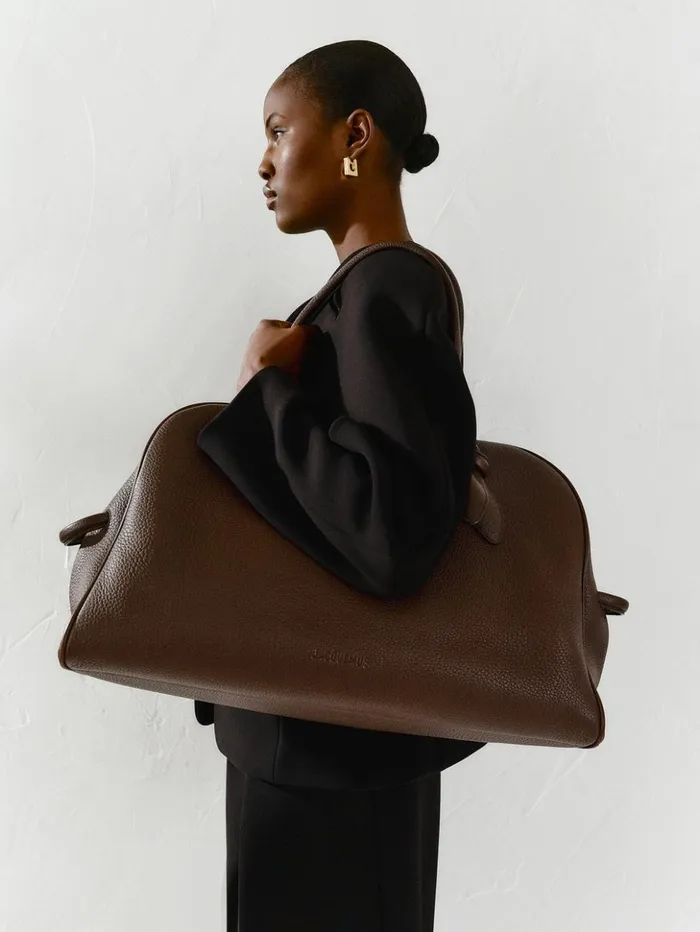WomenMen Crossbody and Handbags JACQUEMUS The Large Turismo Dark Brown