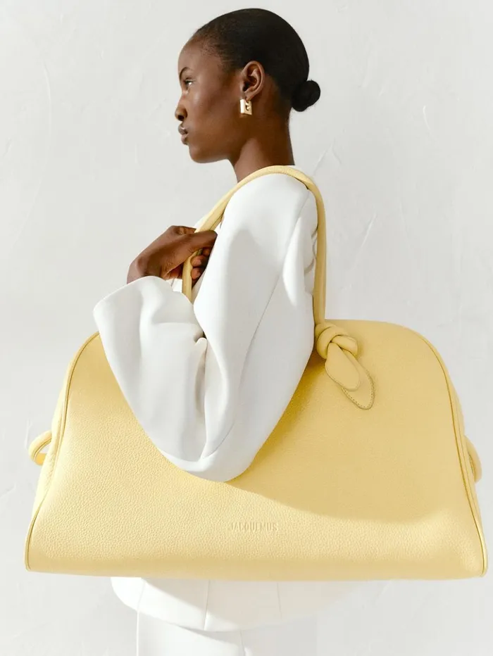 WomenMen Crossbody and Handbags JACQUEMUS The Large Turismo Light Yellow WomenMen Crossbody and Handbags JACQUEMUS The Large Turismo Light Yellow