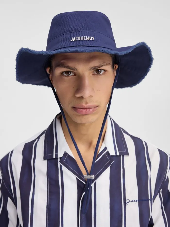 WomenMen Hats JACQUEMUS The Artichaut Bucket Hat Navy Blue