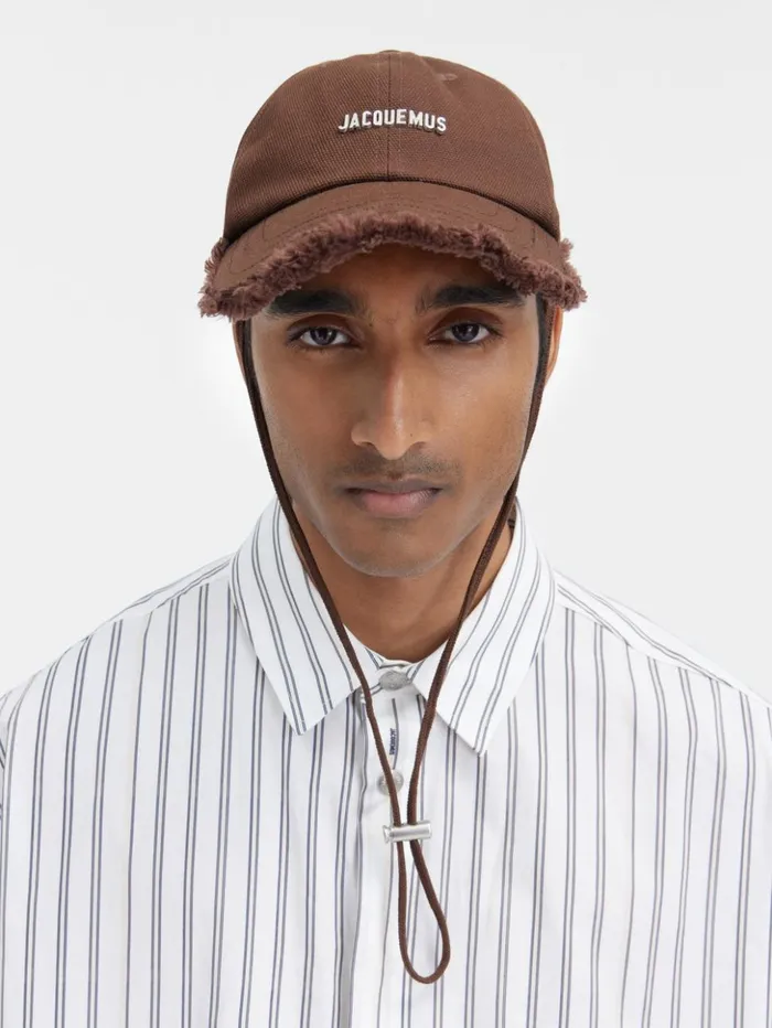 WomenMen Hats JACQUEMUS The Artichaut Cap Brown WomenMen Hats JACQUEMUS The Artichaut Cap Brown