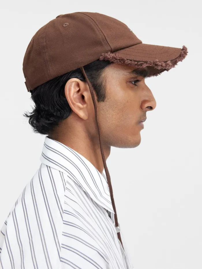 WomenMen Hats JACQUEMUS The Artichaut Cap Brown WomenMen Hats JACQUEMUS The Artichaut Cap Brown