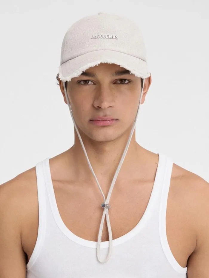 WomenMen Hats JACQUEMUS The Artichaut Cap Light Greige WomenMen Hats JACQUEMUS The Artichaut Cap Light Greige