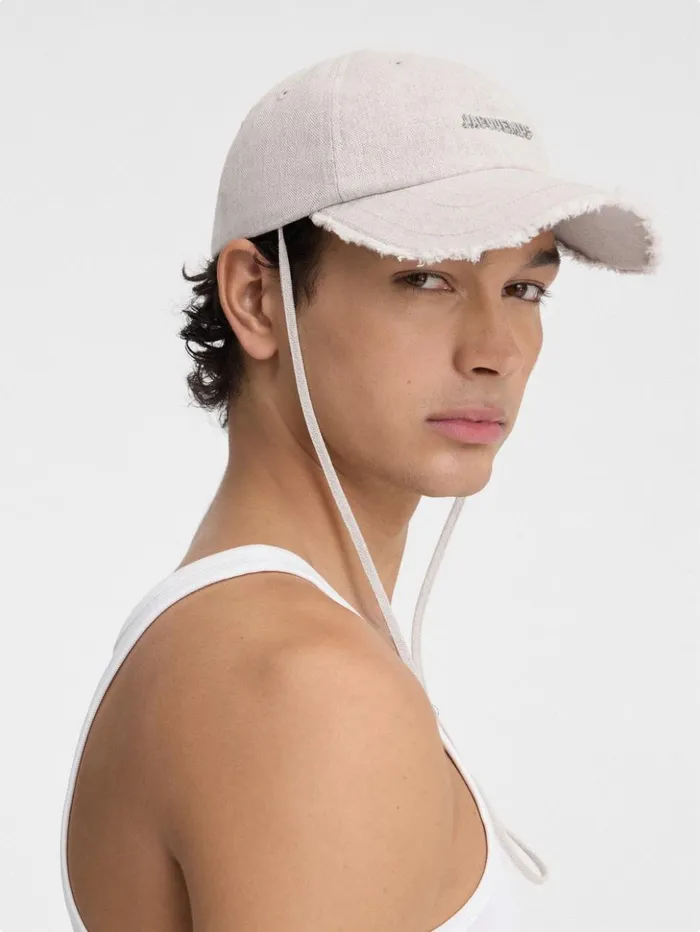 WomenMen Hats JACQUEMUS The Artichaut Cap Light Greige WomenMen Hats JACQUEMUS The Artichaut Cap Light Greige