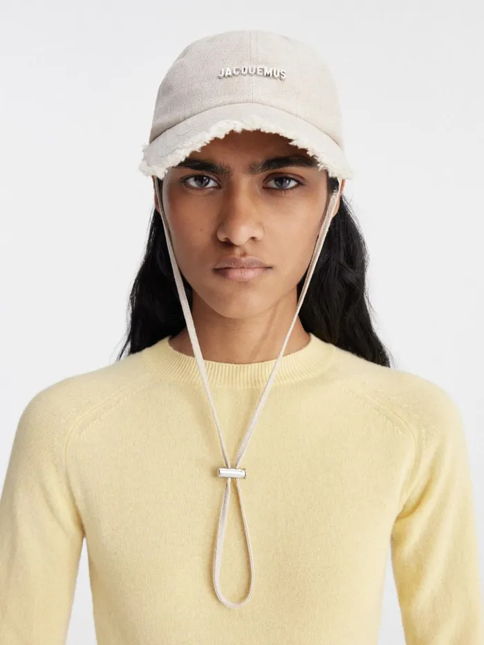 WomenMen Hats JACQUEMUS The Artichaut Cap Light Greige WomenMen Hats JACQUEMUS The Artichaut Cap Light Greige