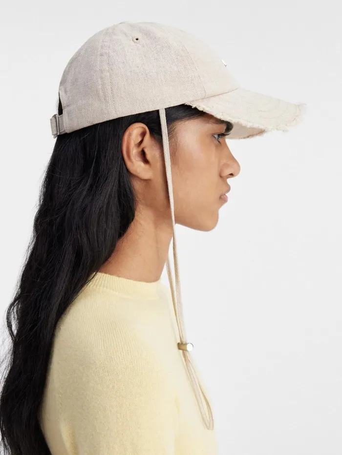 WomenMen Hats JACQUEMUS The Artichaut Cap Light Greige WomenMen Hats JACQUEMUS The Artichaut Cap Light Greige