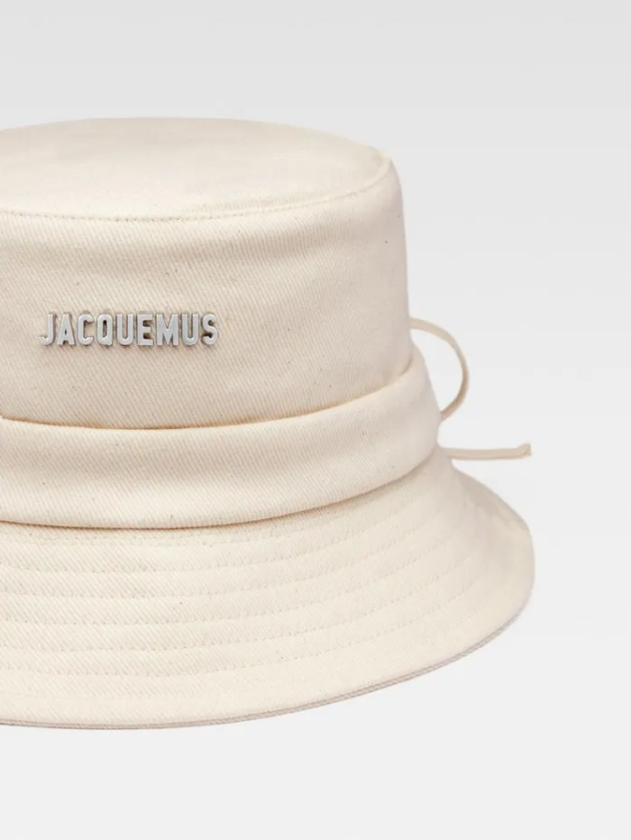 WomenMen Hats JACQUEMUS The Gadjo Bucket Hat Offwhite