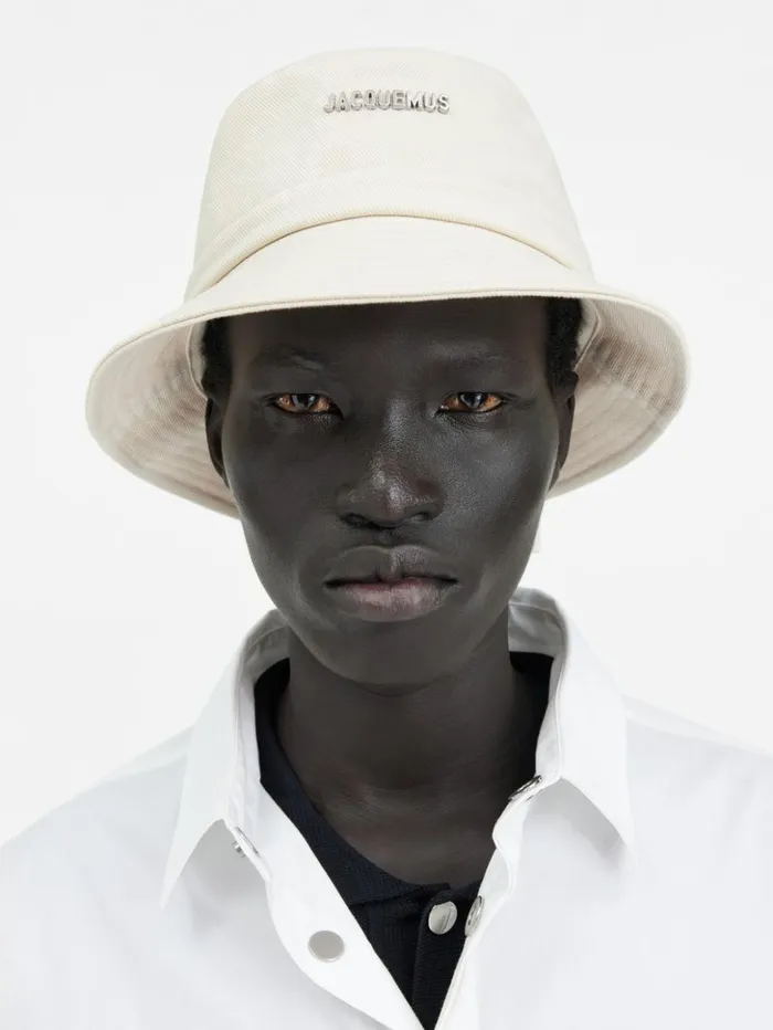 WomenMen Hats JACQUEMUS The Gadjo Bucket Hat Offwhite
