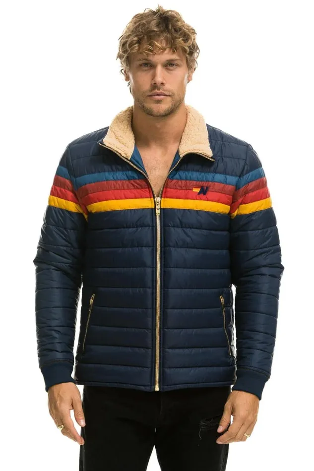 WomenMen Outerwear Aviator Nation 4 STRIPE JACKET 8211 NAVY