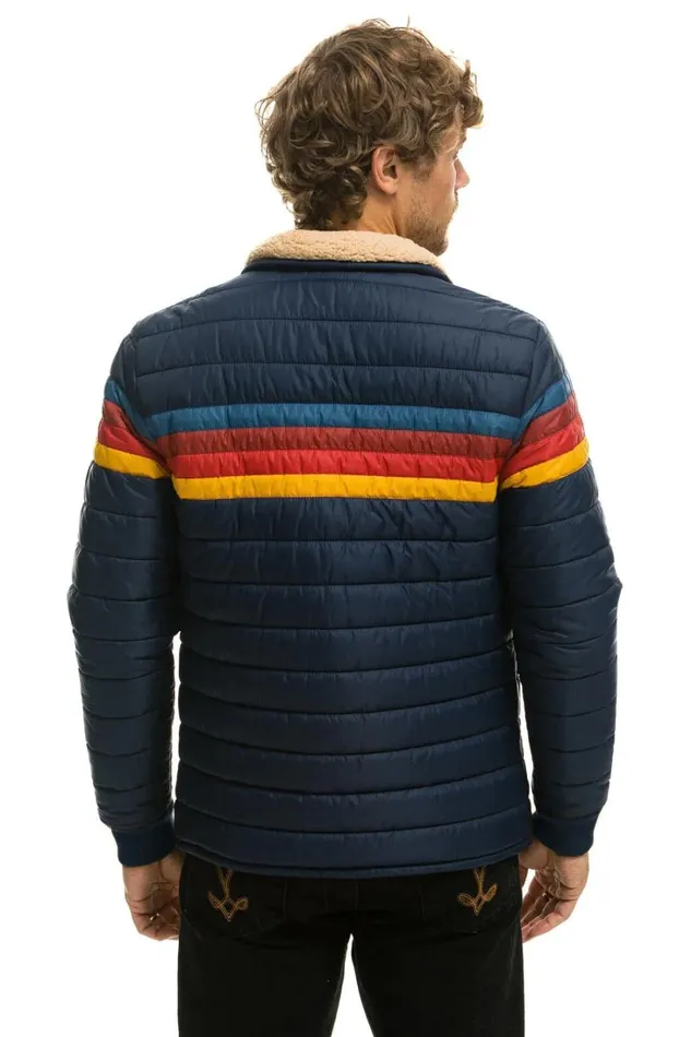 WomenMen Outerwear Aviator Nation 4 STRIPE JACKET 8211 NAVY WomenMen Outerwear Aviator Nation 4 STRIPE JACKET 8211 NAVY