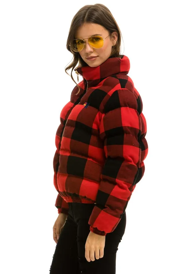 WomenMen Outerwear Aviator Nation APRES PLAID PUFFER JACKET 8211 BUFFALO PLAID WomenMen Outerwear Aviator Nation APRES PLAID PUFFER JACKET 8211 BUFFALO PLAID