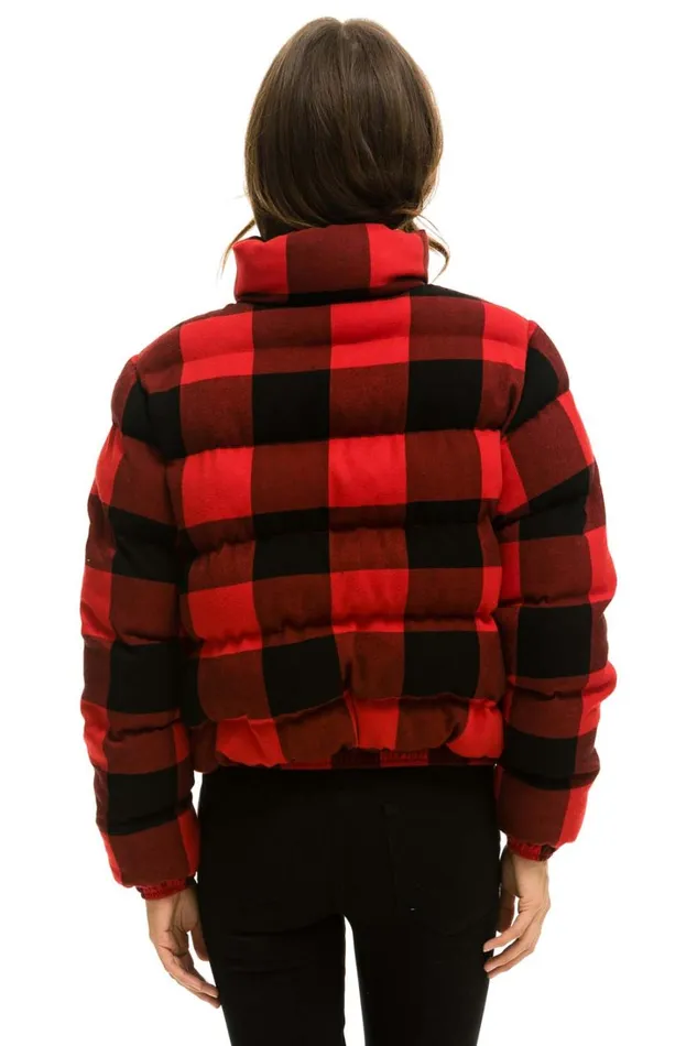 WomenMen Outerwear Aviator Nation APRES PLAID PUFFER JACKET 8211 BUFFALO PLAID WomenMen Outerwear Aviator Nation APRES PLAID PUFFER JACKET 8211 BUFFALO PLAID