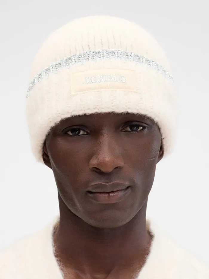 WomenMen Scarves Beanies and Gloves JACQUEMUS The Paoli Beanie Offwhite