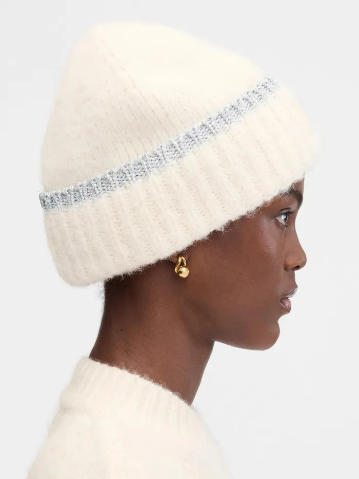 WomenMen Scarves Beanies and Gloves JACQUEMUS The Paoli Beanie Offwhite