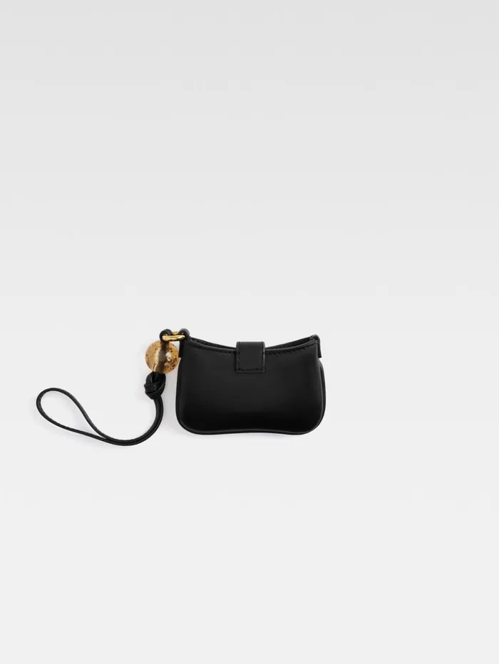 WomenMen Small Leather Goods JACQUEMUS The Bisou Cardholder Black WomenMen Small Leather Goods JACQUEMUS The Bisou Cardholder Black