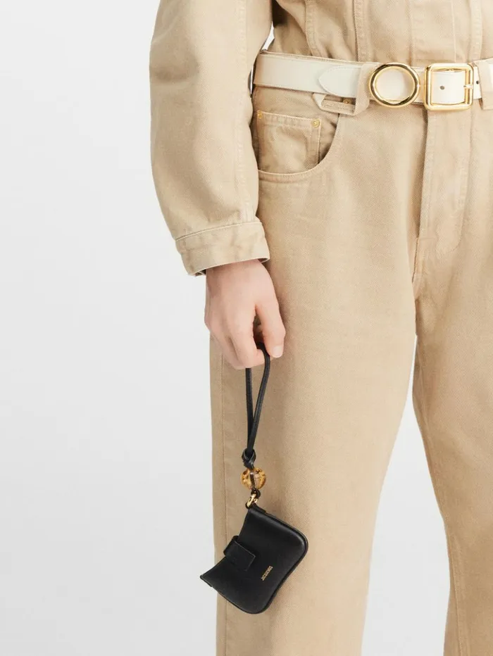 WomenMen Small Leather Goods JACQUEMUS The Bisou Cardholder Black WomenMen Small Leather Goods JACQUEMUS The Bisou Cardholder Black