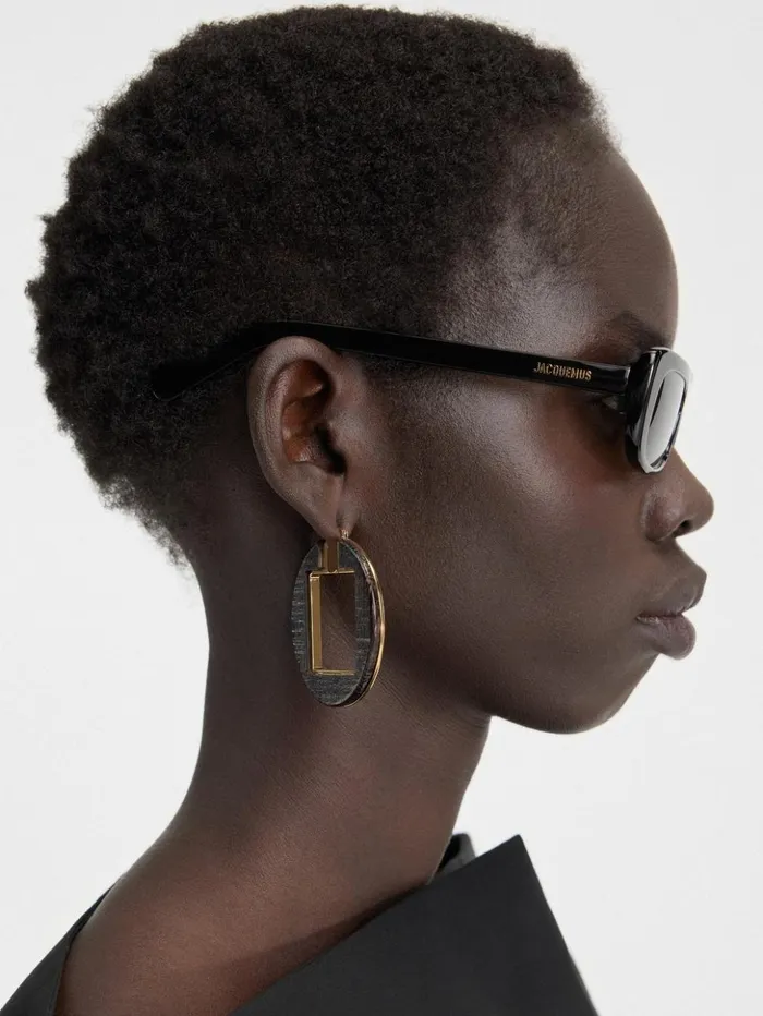 WomenMen Sunglasses JACQUEMUS The Capri Sunglasses Black
