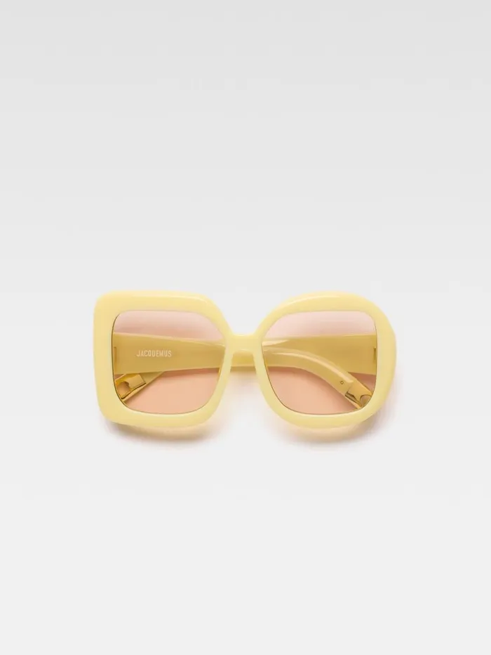 WomenMen Sunglasses JACQUEMUS The Carr Rond Sunglasses Pale Yellow