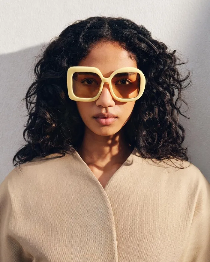 WomenMen Sunglasses JACQUEMUS The Carr Rond Sunglasses Pale Yellow