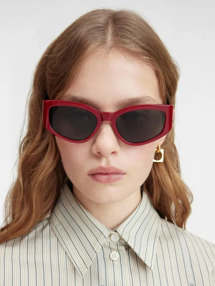 WomenMen Sunglasses JACQUEMUS The Gala Sunglasses Burgundy